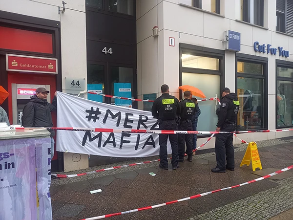 Hausdurchsuchung im "Wirtschaftsrat" in der CDU, 8. Oktober 2025.