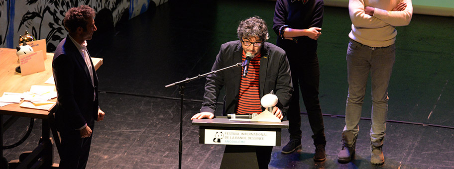 Der amerikanische Comicautor Nick Drnaso am Internationalen Comicfestival in Angoulême, Januar 2018.