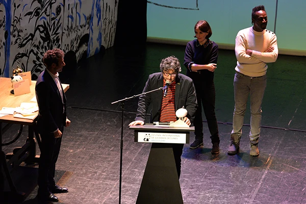 Der amerikanische Comicautor Nick Drnaso am Internationalen Comicfestival in Angoulême, Januar 2018.