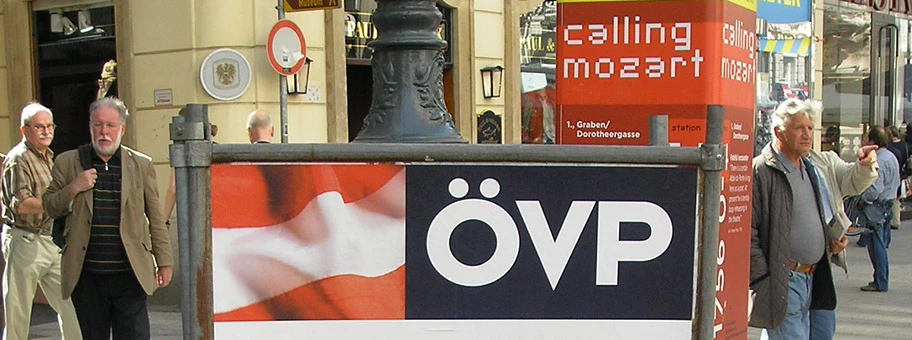 ÖVP-Wahlplakat in Wien.