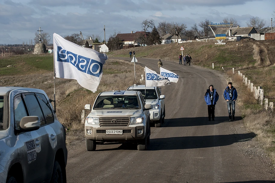 SZE-Beobachtungsmission im Osten der Ukraine, Dezember 2015.