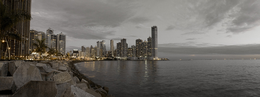 Finanzdistrikt Panama City.