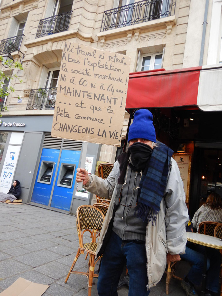 Paris während den Demeos gegen die Rentenreform, 25. März 2023.