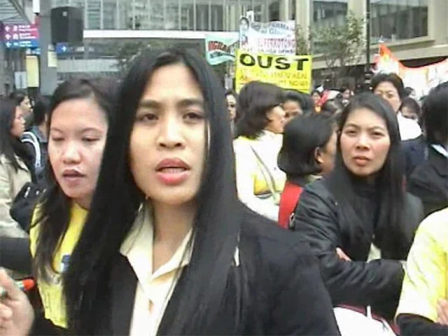 Philippinische Frauen als Hausangestellte in Hongkong.