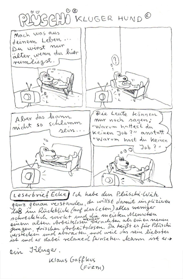 Plüschi - Kluger Hund.