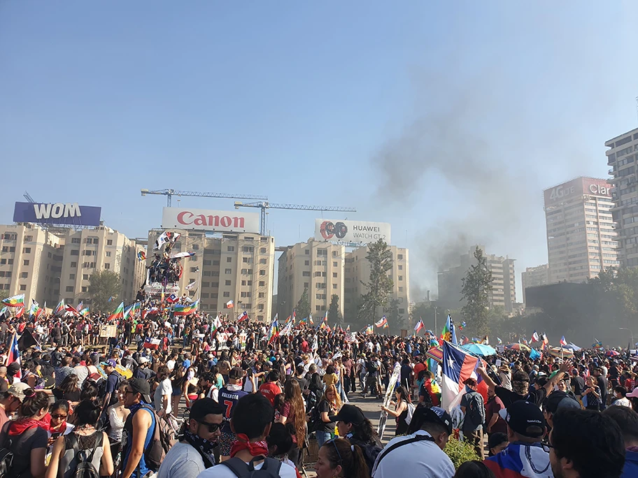 Proteste in Santiago de Chile, November 2019.