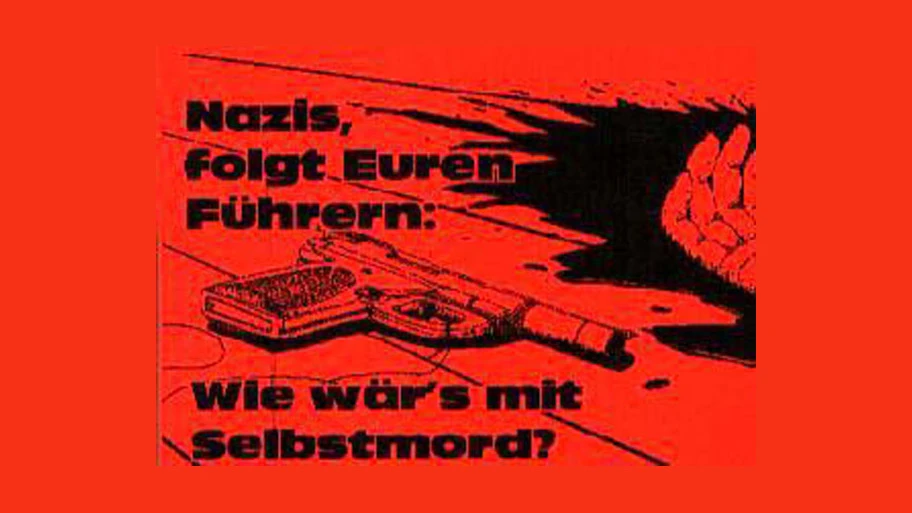 Nazis, folgt euren Führern: Wie wär's mit Selbstmord?