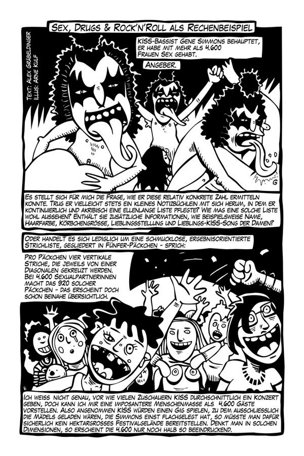 Sex, Drugs & Rock'n'Roll als Rechenbeispiel - Seite 1.