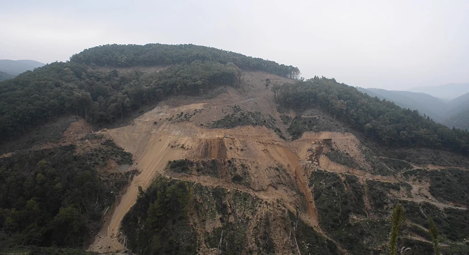 Goldabbau in der Skouries-Mine.