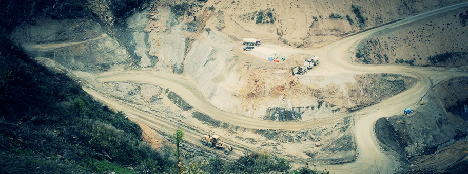 Goldabbau in der Skouries-Mine.