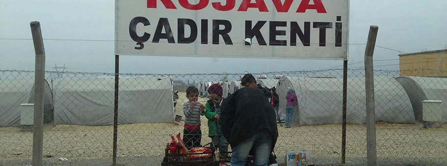 Das Flüchtlingscamp in der kleinen türkischen Stadt Suruç.