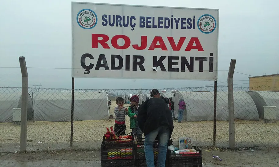 Das Flüchtlingscamp in der kleinen türkischen Stadt Suruç.