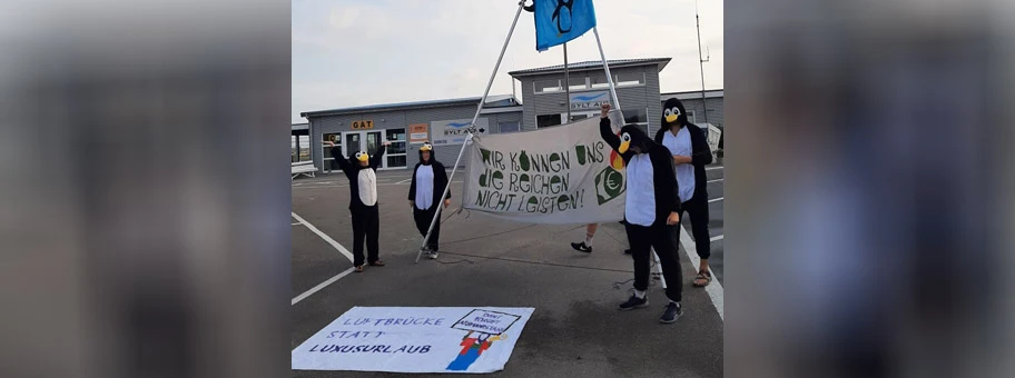 Bloackade auf Sylt durch die Gruppe 