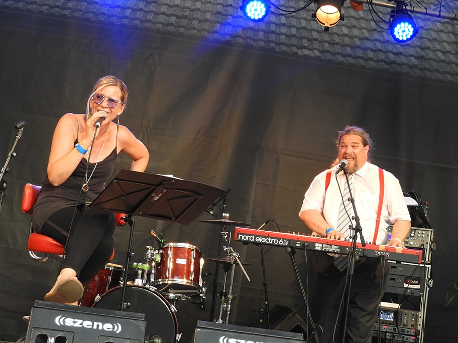 Irene Fellner-Feldegg, Klaus Bergmaier in der Szene Wien.