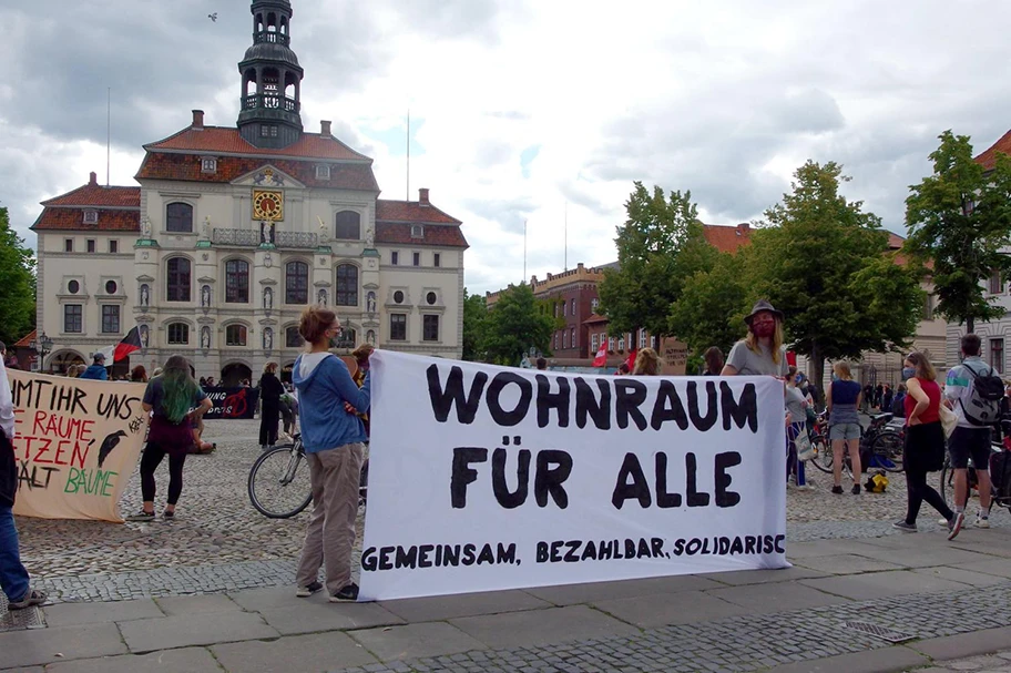 Aktionstag in Lüneburg, März 2020.