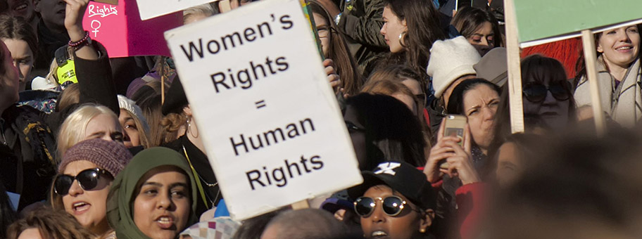 Women's March in Iowa im Januar 2018.