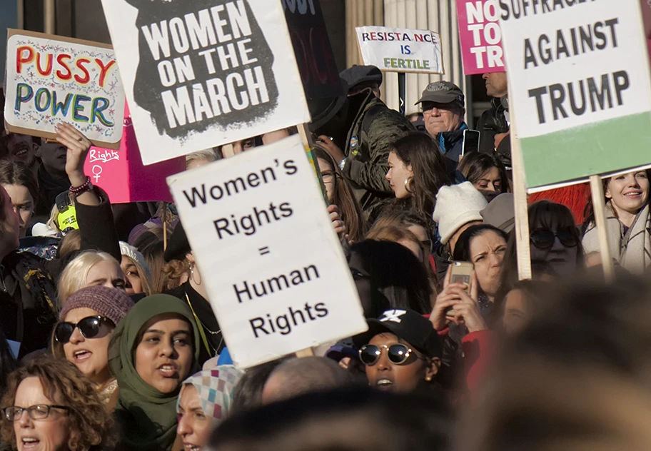 Women's March in Iowa im Januar 2018.