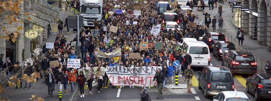 Schulstreik in Zürich 21.12.18.