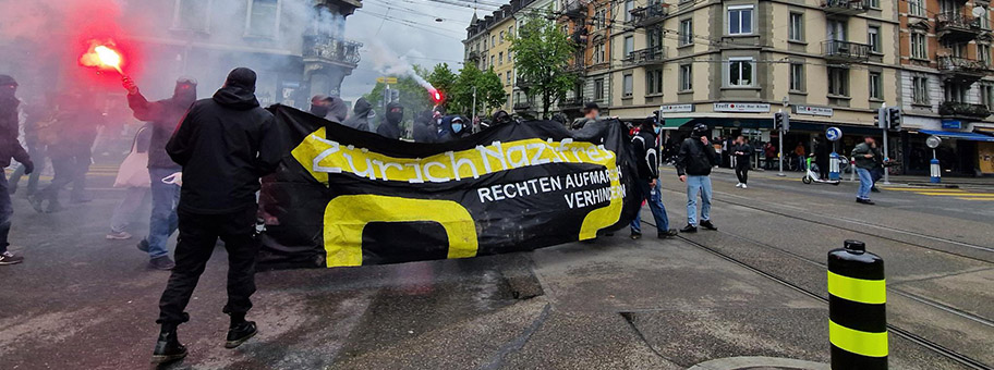 Fotoreportage zum 1. Mai 2023 in Zürich.