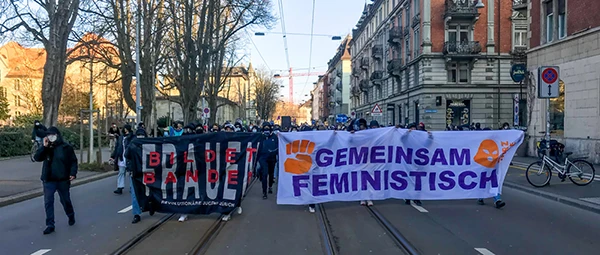 Demo in Zürich, 6. März 2021.