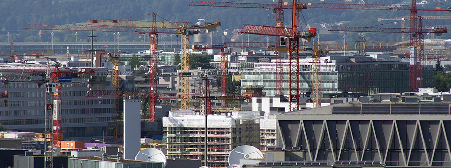 Baustelle in Zürich-Oerlikon.