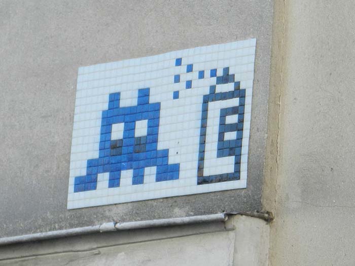 Space Invader Street Art
