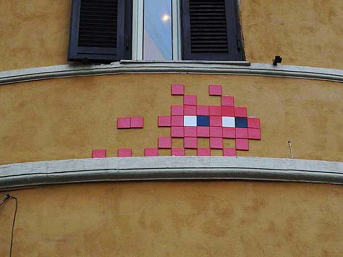 Space Invader Street Art