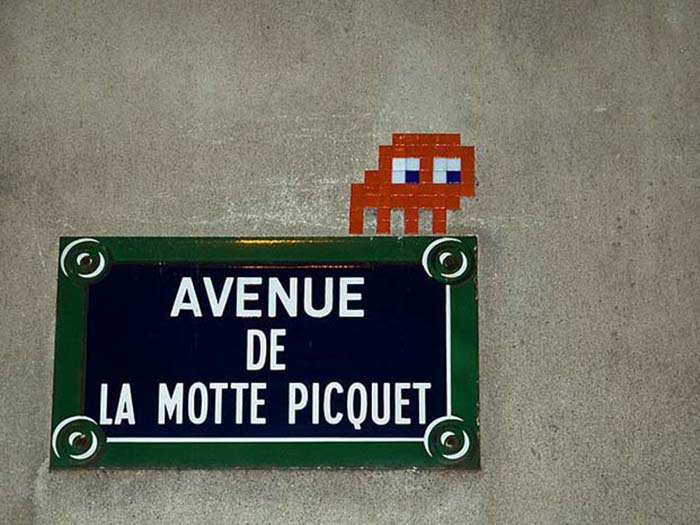 Space Invader Street Art