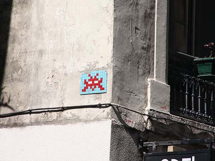 Space Invader Street Art