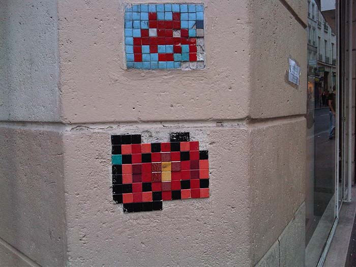 Space Invader Street Art